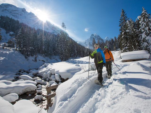 Snowshoe hiking Grindelwald