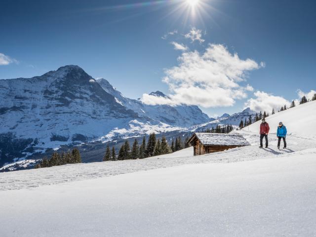 Winter Wandern Grindelwald Eiger