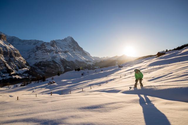 Grindelwald First Winter Snowboard Powder Eiger