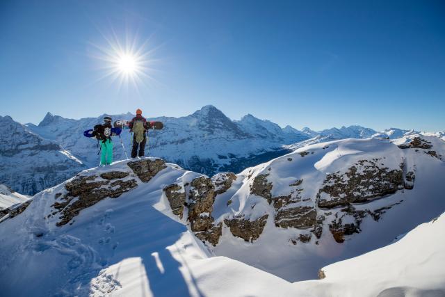 Grindelwald Winter Snowboard Touring Eiger
