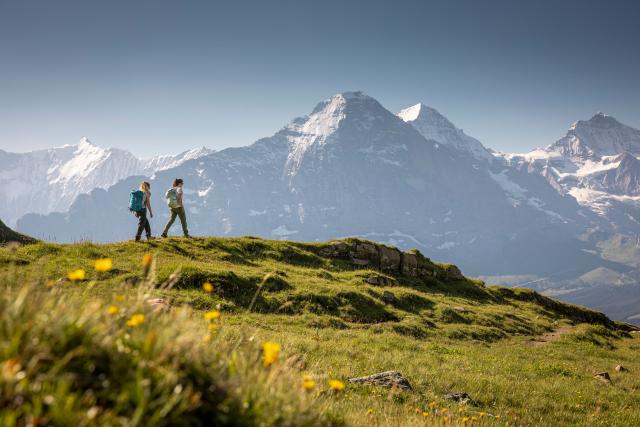 Wandern Hiking Grindelwald Eiger Moench Jungfrau
